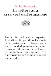 La letteratura ci salverà dall'estinzione_cover