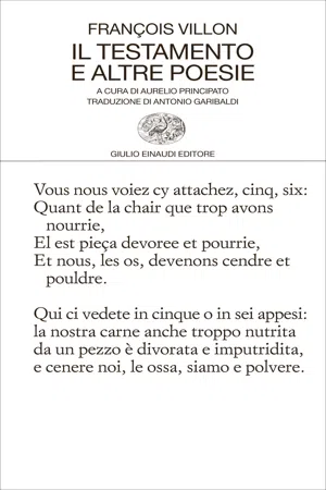 Il testamento e altre poesie