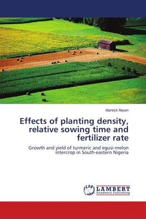 Effects of planting density, relative sowing time and fertilizer rate