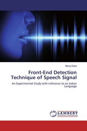 Front-End Detection Technique of Speech Signal