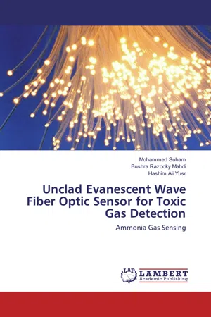 Unclad Evanescent Wave Fiber Optic Sensor for Toxic Gas Detection