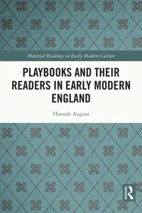 Playbooks and their Readers in Early Modern England_cover