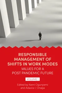 Responsible Management of Shifts in Work Modes – Values for a Post Pandemic Future, Volume 1_cover