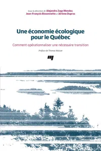 Une économie écologique pour le Québec_cover