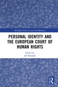 Personal Identity and the European Court of Human Rights_cover