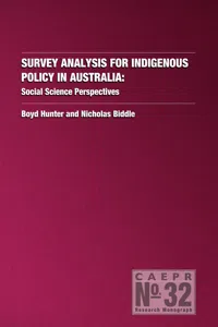 Survey Analysis for Indigenous Policy in Australia_cover