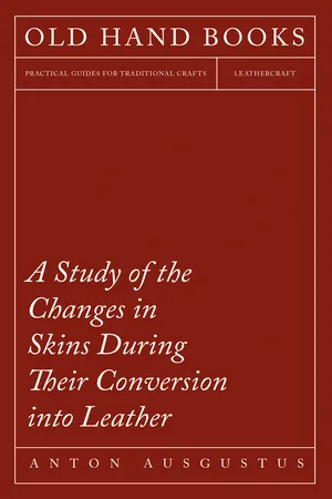 A Study of the Changes in Skins During Their Conversion into Leather