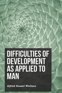 Difficulties of Development as Applied to Man_cover