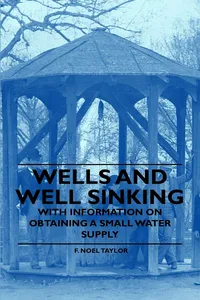 Wells and Well Sinking - With Information on Obtaining a Small Water Supply_cover