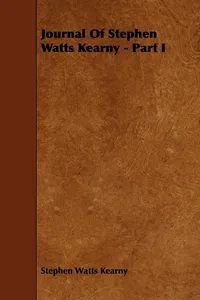 Journal Of Stephen Watts Kearny - Part I_cover