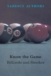 Know The Game - Billiards And Snooker_cover