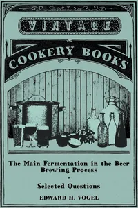 The Main Fermentation in the Beer Brewing Process - Selected Questions_cover