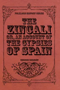 The Zincali - Or, An Account of the Gypsies of Spain_cover
