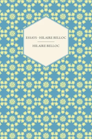 Essays - Hilaire Belloc