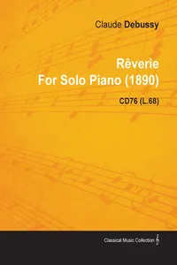 RÃªverie by Claude Debussy for Solo Piano Cd76_cover