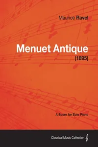 Menuet Antique - A Score for Solo Piano_cover
