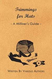 Trimmings for Hats - A Milliner's Guide_cover
