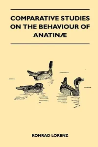 Comparative Studies on the Behaviour of Anatinae_cover