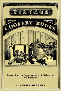 Soups for the Vegetarian - A Selection of Recipes_cover