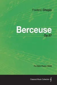 Berceuse Op.57 - For Solo Piano_cover