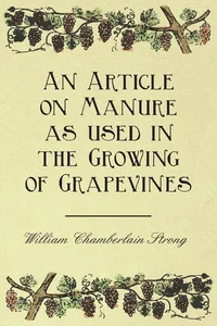 An Article on Manure as used in the Growing of Grapevines_cover