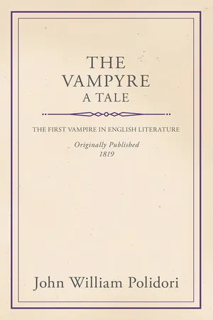 The Vampyre - A Tale