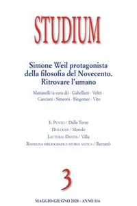 Studium - Simone Weil protagonista della filosofia del Novecento. Ritrovare l'umano_cover