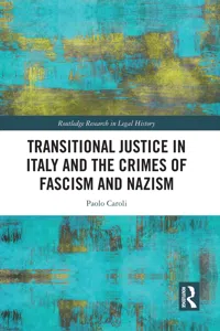 Transitional Justice in Italy and the Crimes of Fascism and Nazism_cover