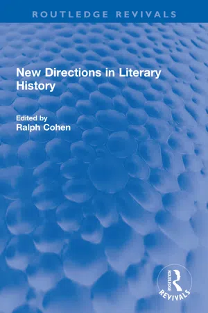 New Directions in Literary History