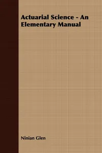 Actuarial Science - An Elementary Manual_cover