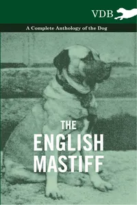 The English Mastiff - A Complete Anthology of the Dog_cover