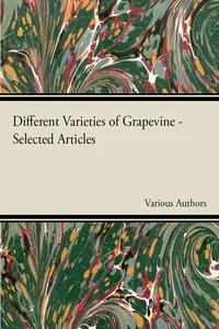 Different Varieties of Grapevine - Selected Articles_cover
