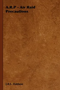 A.R.P - Air Raid Precautions_cover
