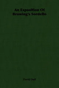 An Exposition Of Browing's Sordello_cover