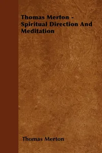 Thomas Merton - Spiritual Direction and Meditation_cover