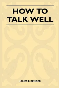 How to Talk Well_cover