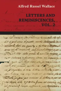 Alfred Russel Wallace: Letters and Reminiscences, Vol. 2_cover