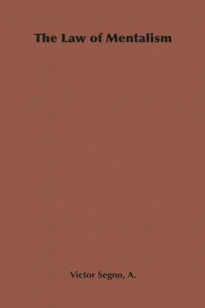 The Law of Mentalism