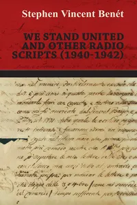 We Stand United and other Radio Scripts_cover