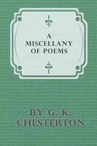 A Miscellany of Poems by G. K. Chesterton_cover
