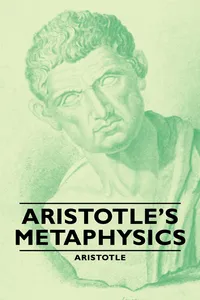 Aristotle's Metaphysics_cover