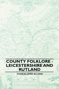 County Folklore - Leicestershire and Rutland_cover