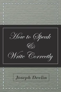 How to Speak and Write Correctly_cover