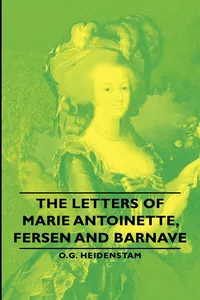 The Letters of Marie Antoinette, Fersen and Barnave_cover