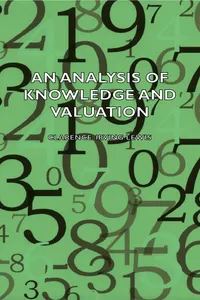 An Analysis of Knowledge and Valuation_cover