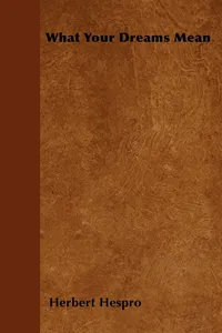 What Your Dreams Mean_cover