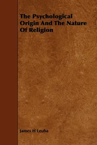 The Psychological Origin And The Nature Of Religion_cover