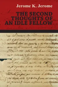 The Second Thoughts of an Idle Fellow_cover