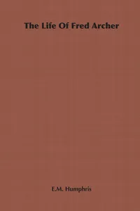 The Life Of Fred Archer_cover