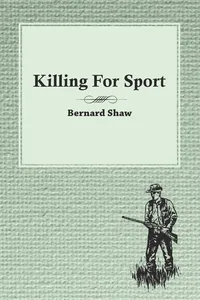 Killing For Sport - Essays by Various Writers_cover